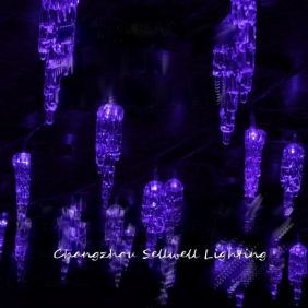Wholesale GREAT!LED festival lighting hotel iceberg star lamp Purple H010(1)