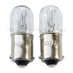 Wholesale Miniature lamp 240v 2w ba9s t10x28 A127 NEW
