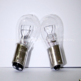 Wholesale GOOD! brake bulb12V 21W/5W flat foot double wire point qc014