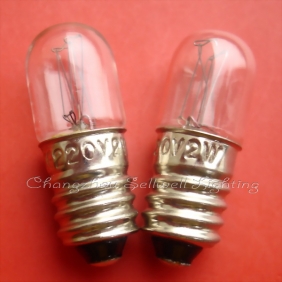 Wholesale Miniature bulb 220v 2w e10 t10x28 A159 NEW