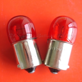 Wholesale Auto lamp 24v 5w ba15s Red A596 GREAT