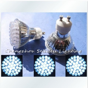 Wholesale Energy Saving Lamp Cup LED 38 beads 220V White / Warm GU10 E164