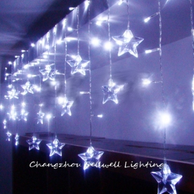 Wholesale NEW!Festival light showcase window decoration 68 pcs star LED lamp White H303(3)