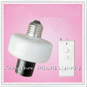 Wholesale GOOD!224 wireless remote control switch / E27 screw remote lamphead Lighting Controller S030