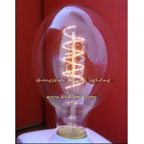 Wholesale HOT! Yellow the foot pure light bulb long tube Edison lamps  220V 60W E27 G80X120 AD017