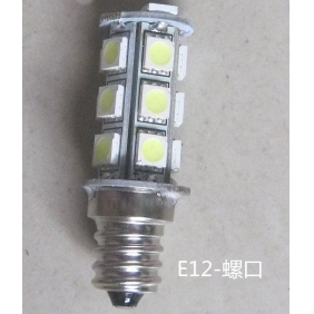 Wholesale GREAT!LED Indicating Lamp E12 Screw type 18SMD-5050 DC12V 5W Light Color Yellow,Red,Blue,Green,White LED236